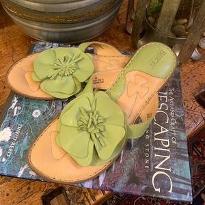 Born concept flower sandal